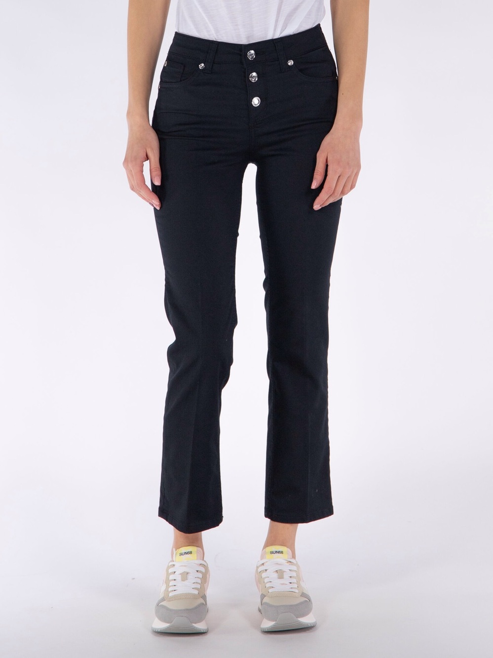 Liu Jo / Black Flared High-Rise Jeans - W 31 L26 - NWT Italy